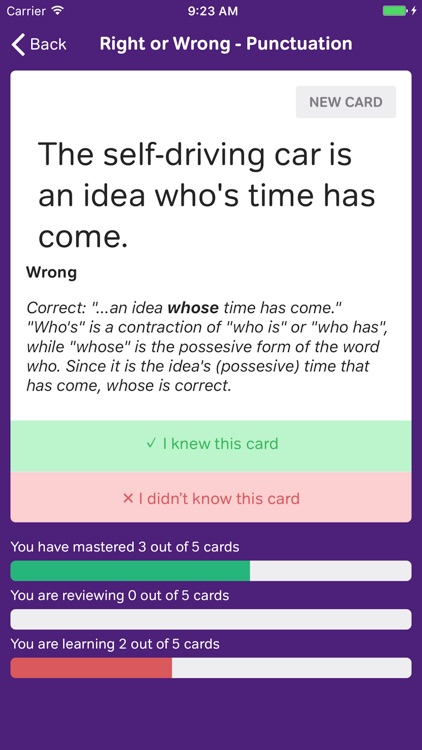 English Grammar Flashcards screenshot-4