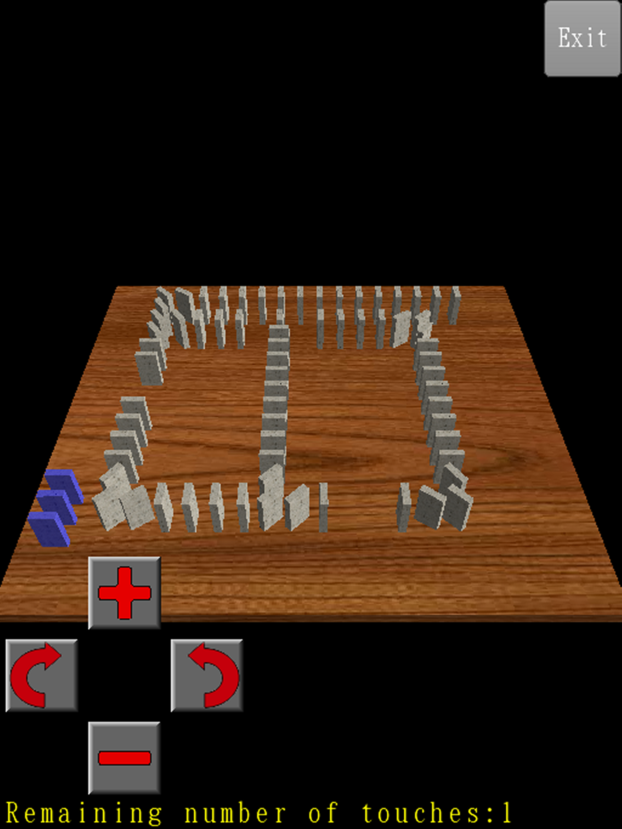 3D Dominoes Toppling