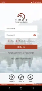 Summit National Bank screenshot #1 for iPhone