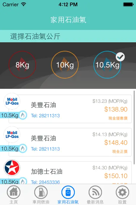 澳門燃料價格情報站