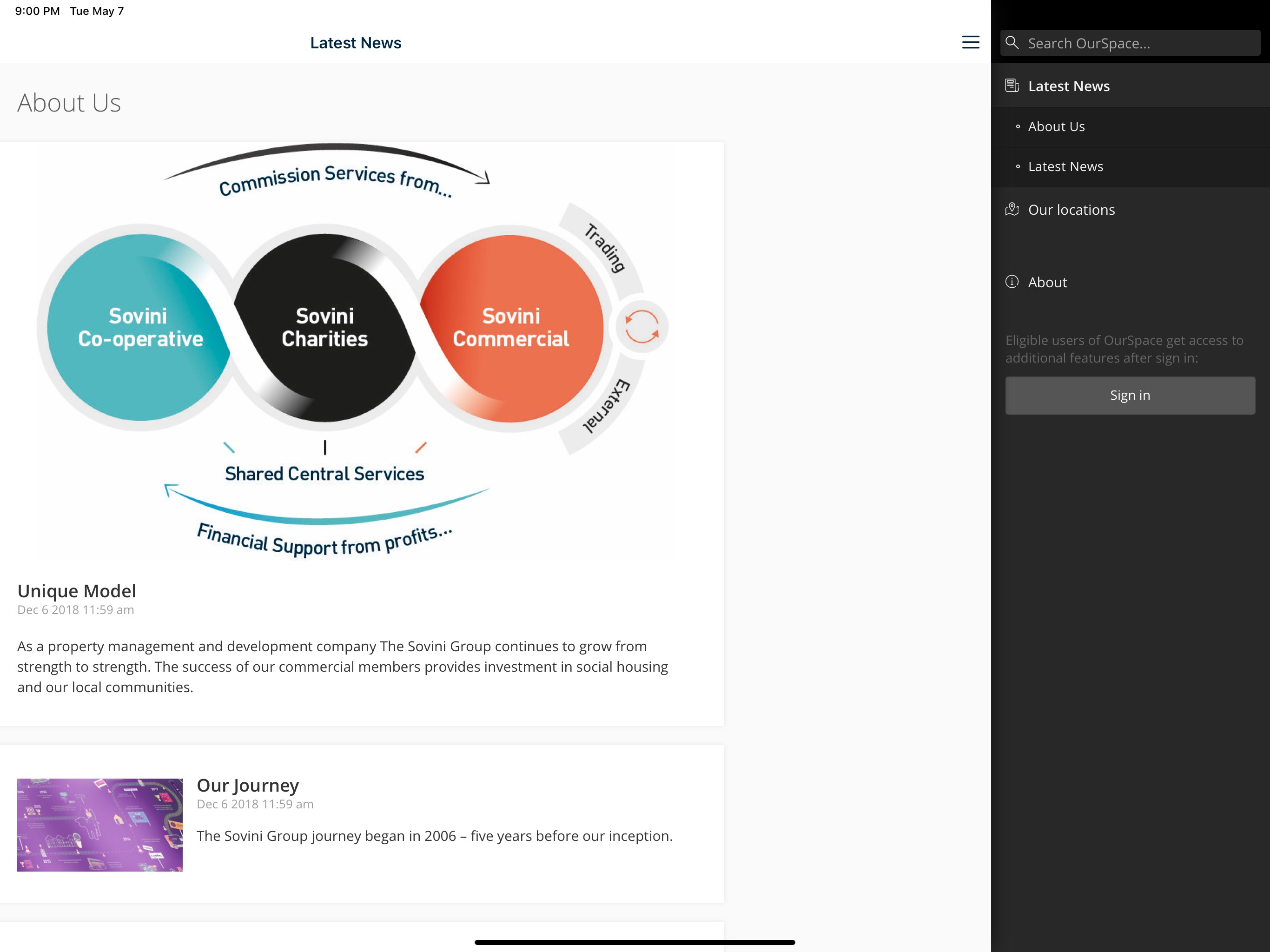 Sovini OurSpace screenshot 5