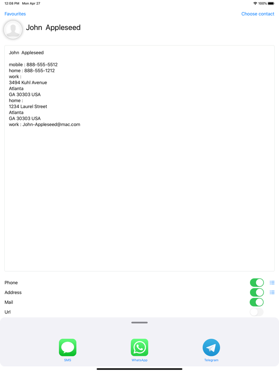 Screenshot #6 pour ForwardContact