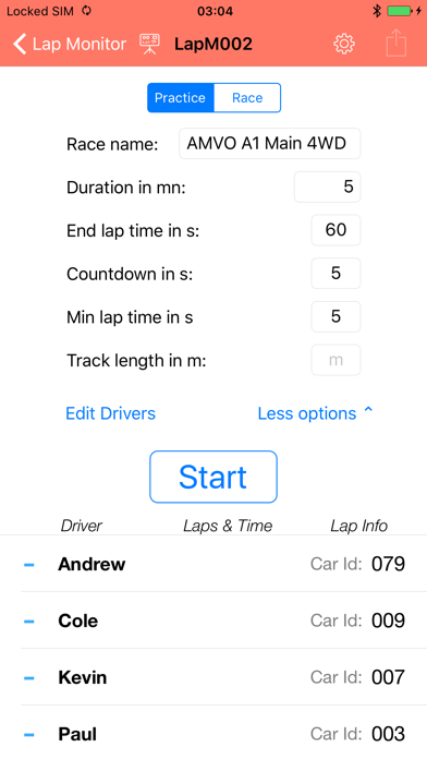 LapMonitor Screenshot