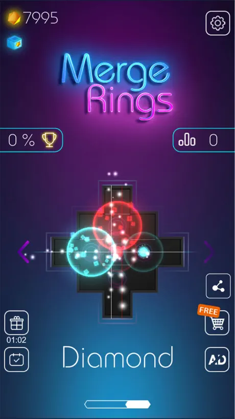 Merge Rings Neon