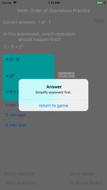 Order of Operations Practice