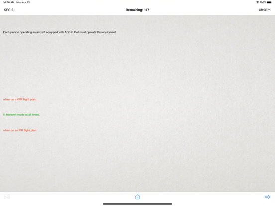 Instrument Test Prep Airplane iPad screenshot