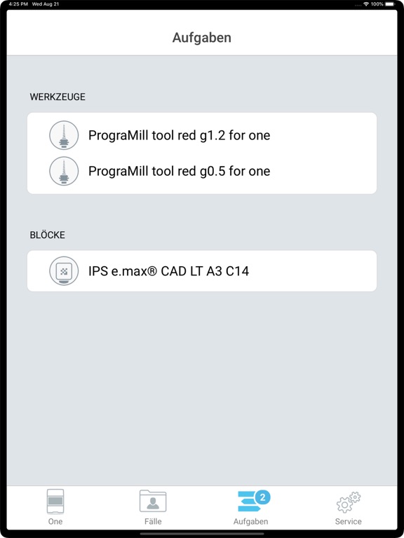 PrograMill One Control iPad screenshot 4 - Medical app