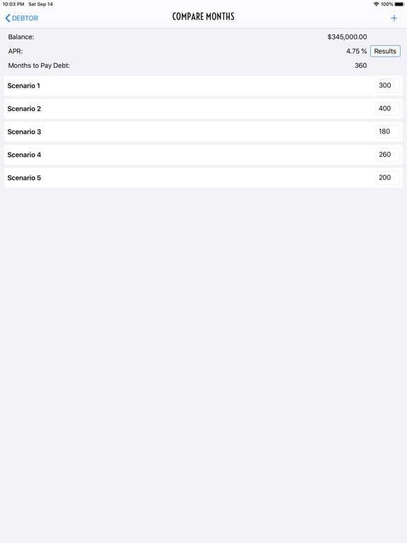 Screenshot #5 pour Debtor Debt Pay Off Calculator