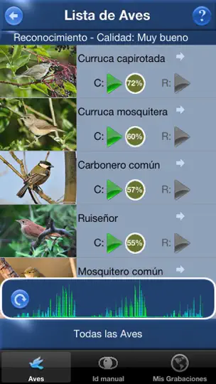 Captura de pantalla de Cantos De Aves Id en iPhone 1