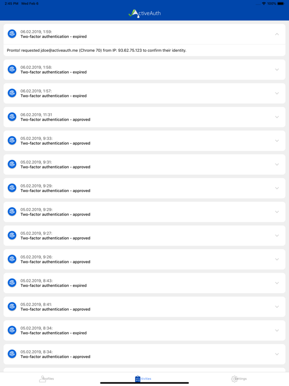 Screenshot #6 pour ActiveAuth