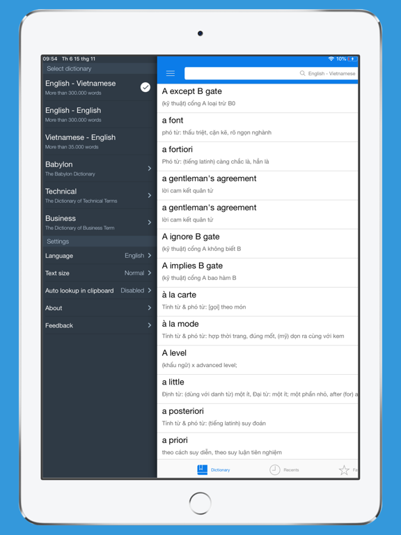 Screenshot #6 pour Từ điển Anh Việt Laban