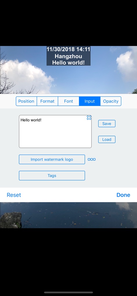 Timestamp Camera Basic - Texto e Logotipo Personalizados