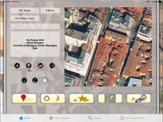 Ariadne GPS iPad screenshot 1 - Navigation app