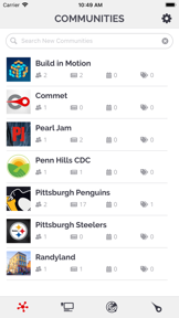 Commet Communities screenshot