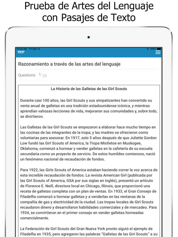 GED Test Prep en Español iPad screenshot