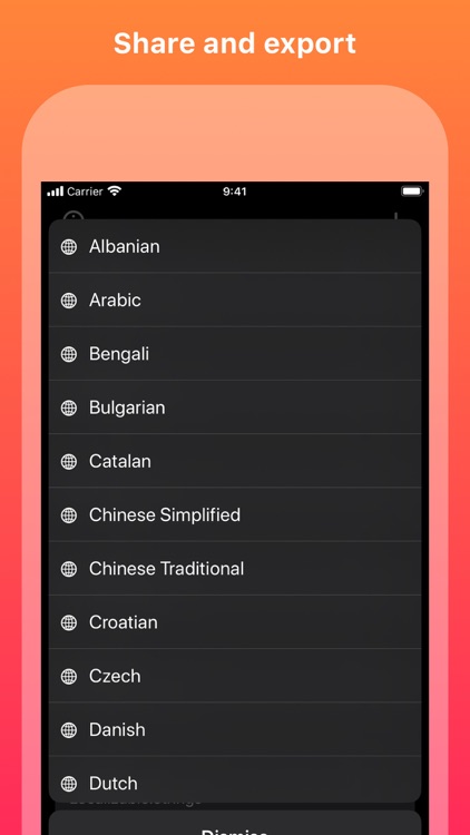 Locale: App Translations