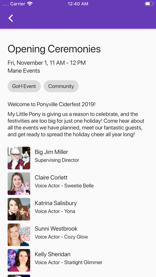 #2. Ponyville Ciderfest Convention (iOS) By: Brandon White