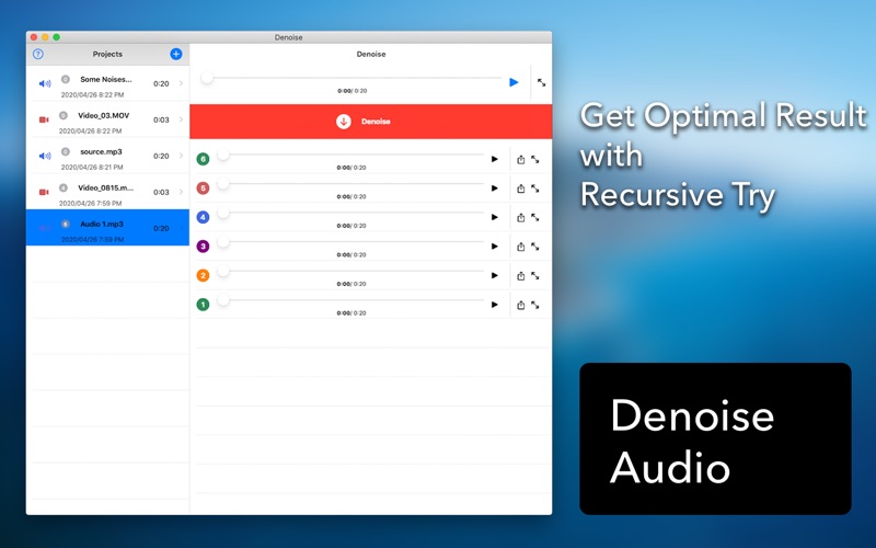 How to cancel & delete denoise audio - noise removal 1