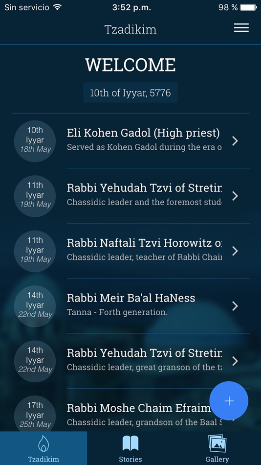 #1. Tzadikim (iOS) Bởi: Zion Nefesh