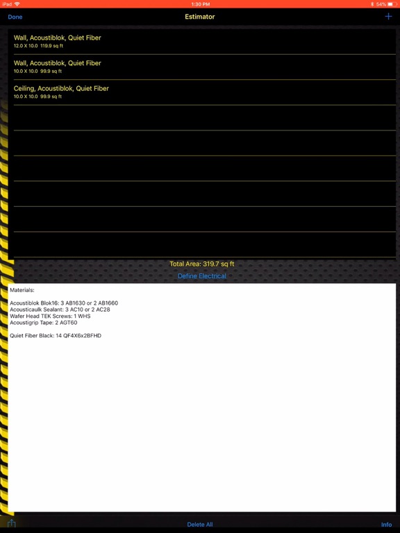 Acoustiblok Sound Analyzer iPad screenshot 9 - Business app