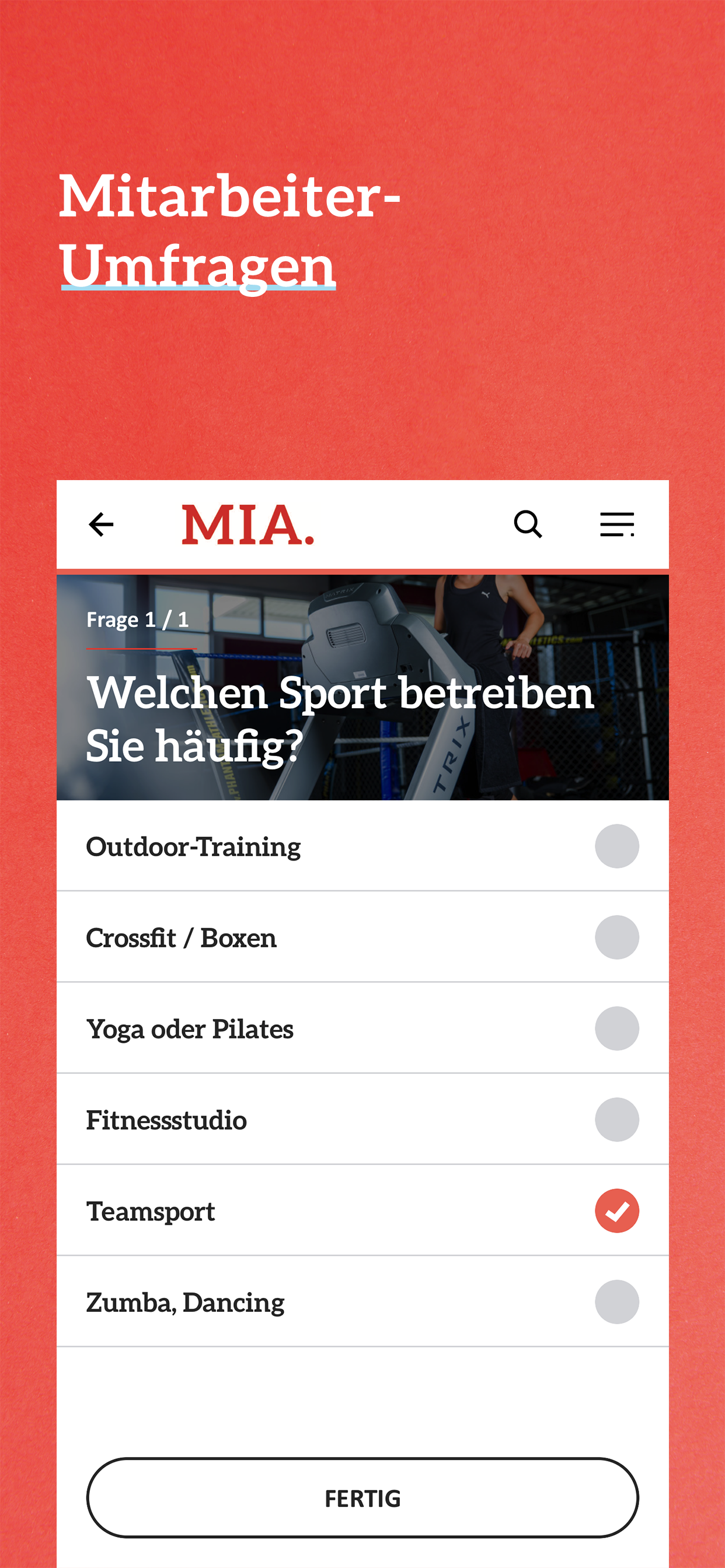 Mitarbeiter Informations App