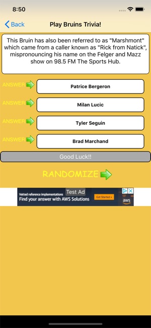 Trivia Game for Bruins Fans(圖6)-速報App