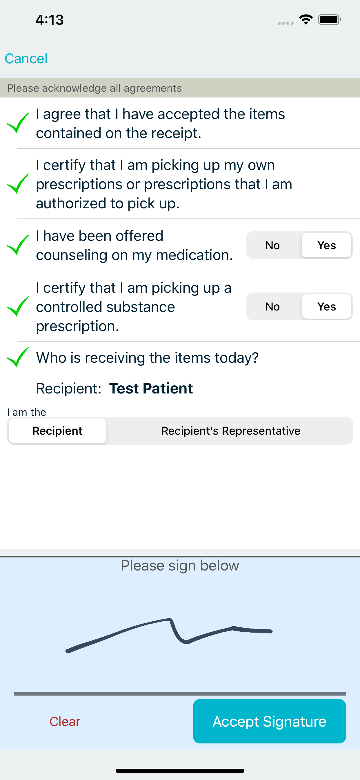 Rx30 POS Curbside screenshot 4