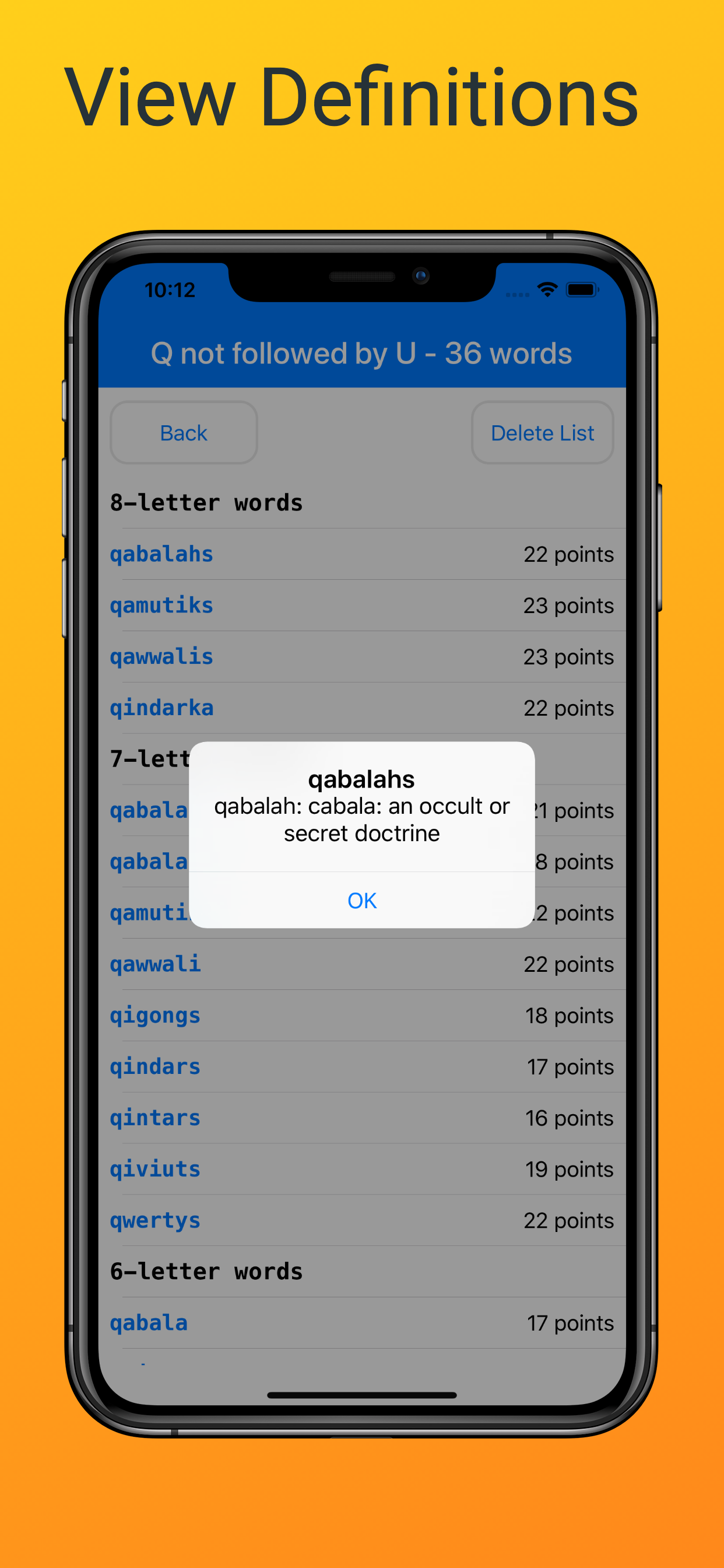 Word Checker (for Scrabble) screenshot 6