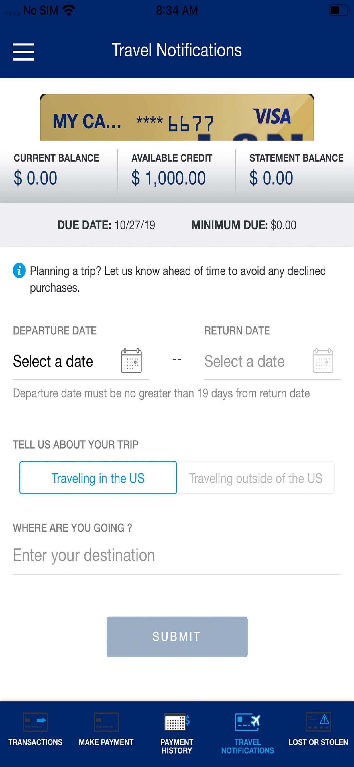 L&N Credit Card screenshot 5