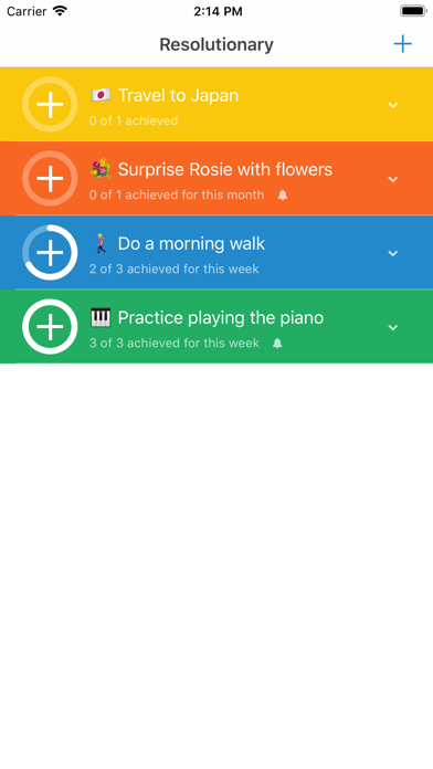 Screenshot #1 pour Resolutionary - Habit Tracker