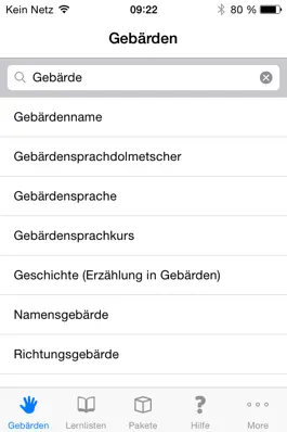 Game screenshot Gebärdensprache Wörterbuch apk