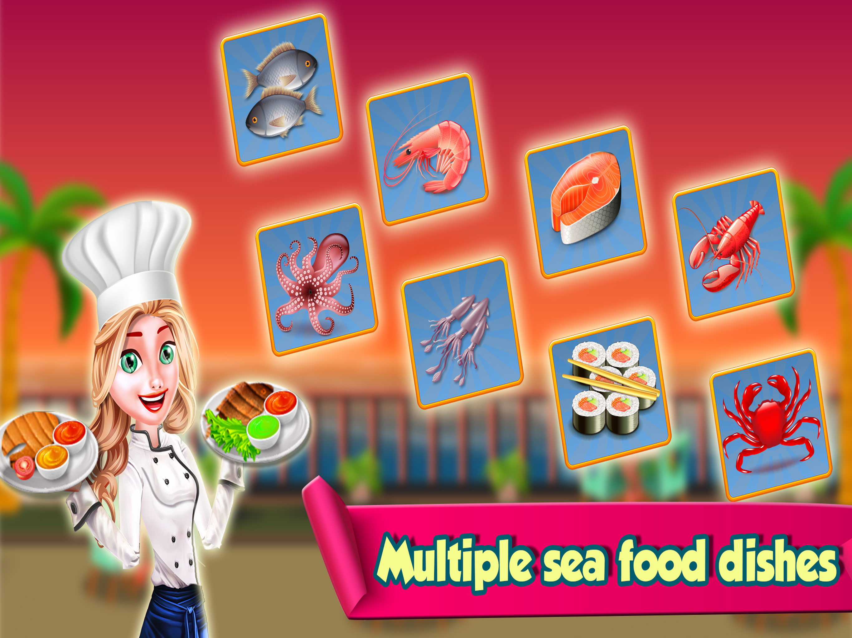 Seafood Crazy Cooking Game