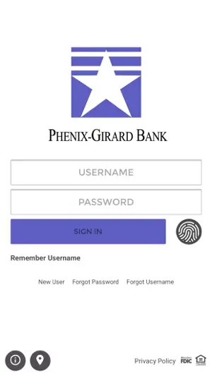 Phenix-Girard Mobile Bank screenshot 1