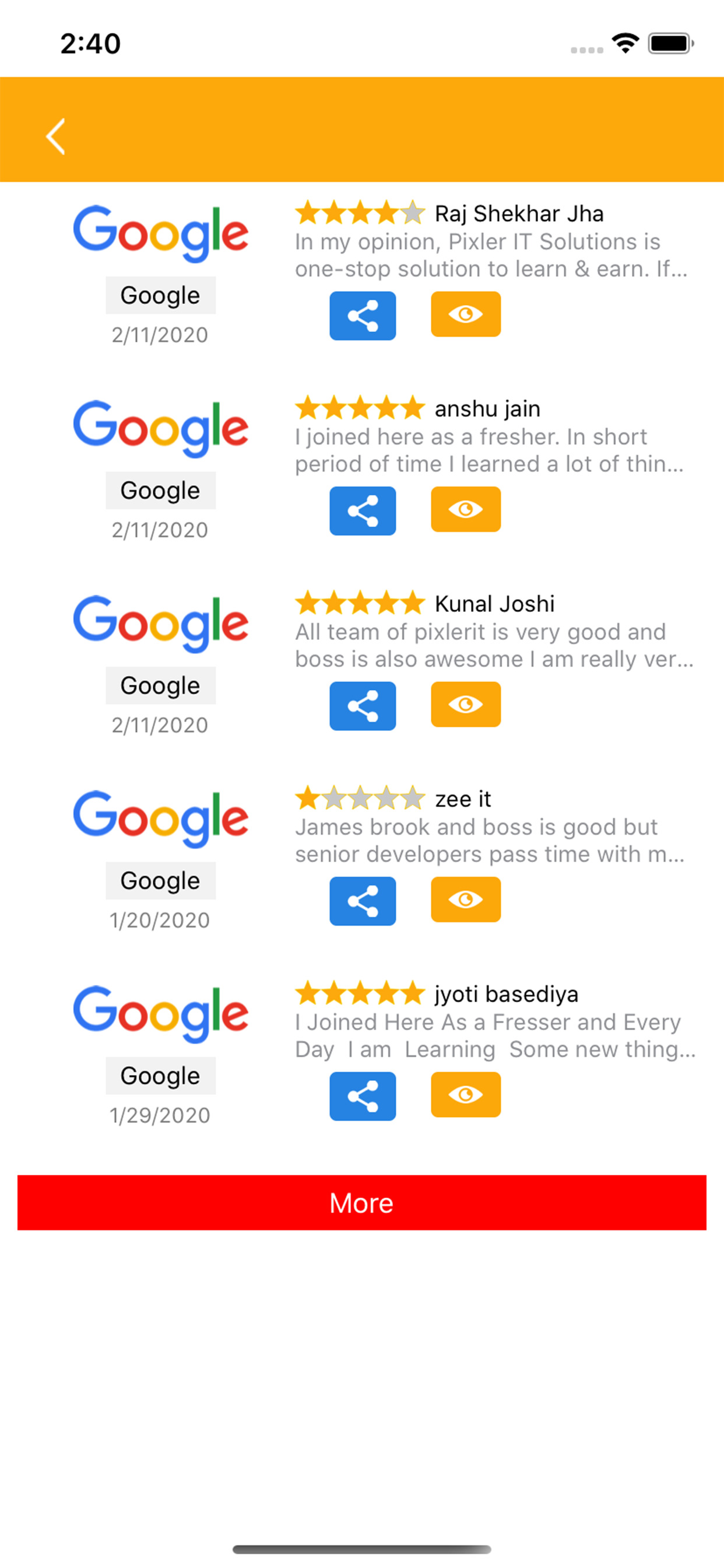 HAPPY CUSTOMER REVIEWS screenshot 7