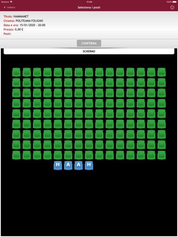 Cinema Clarici Webtic iPad screenshot