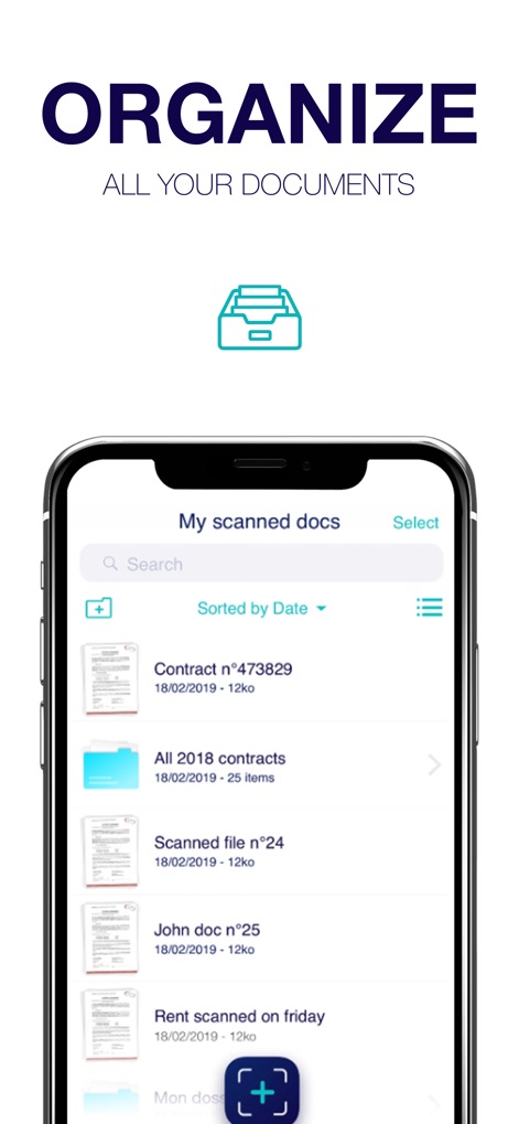 Scanner - Edit PDF & documents - A comprehensive local library empowers users with efficient folder organization and quick search functionalities for all their scanned files.
