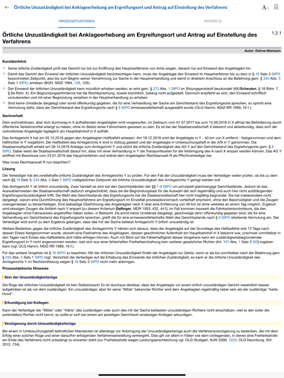 Der Strafprozess iPad screenshot