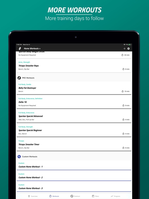 Screenshot #6 pour Spartan Home Workouts - Pro