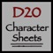The ultimate D20 character sheets for dungeons and dragons