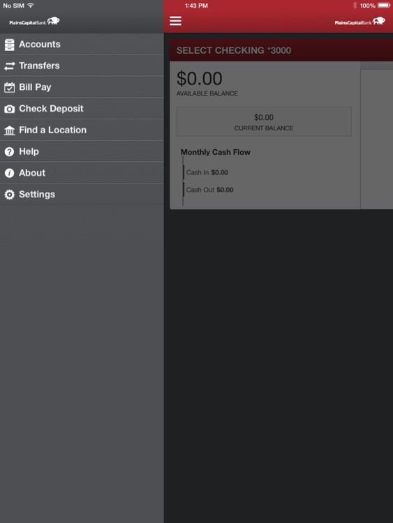 PlainsCapital Bank for iPad