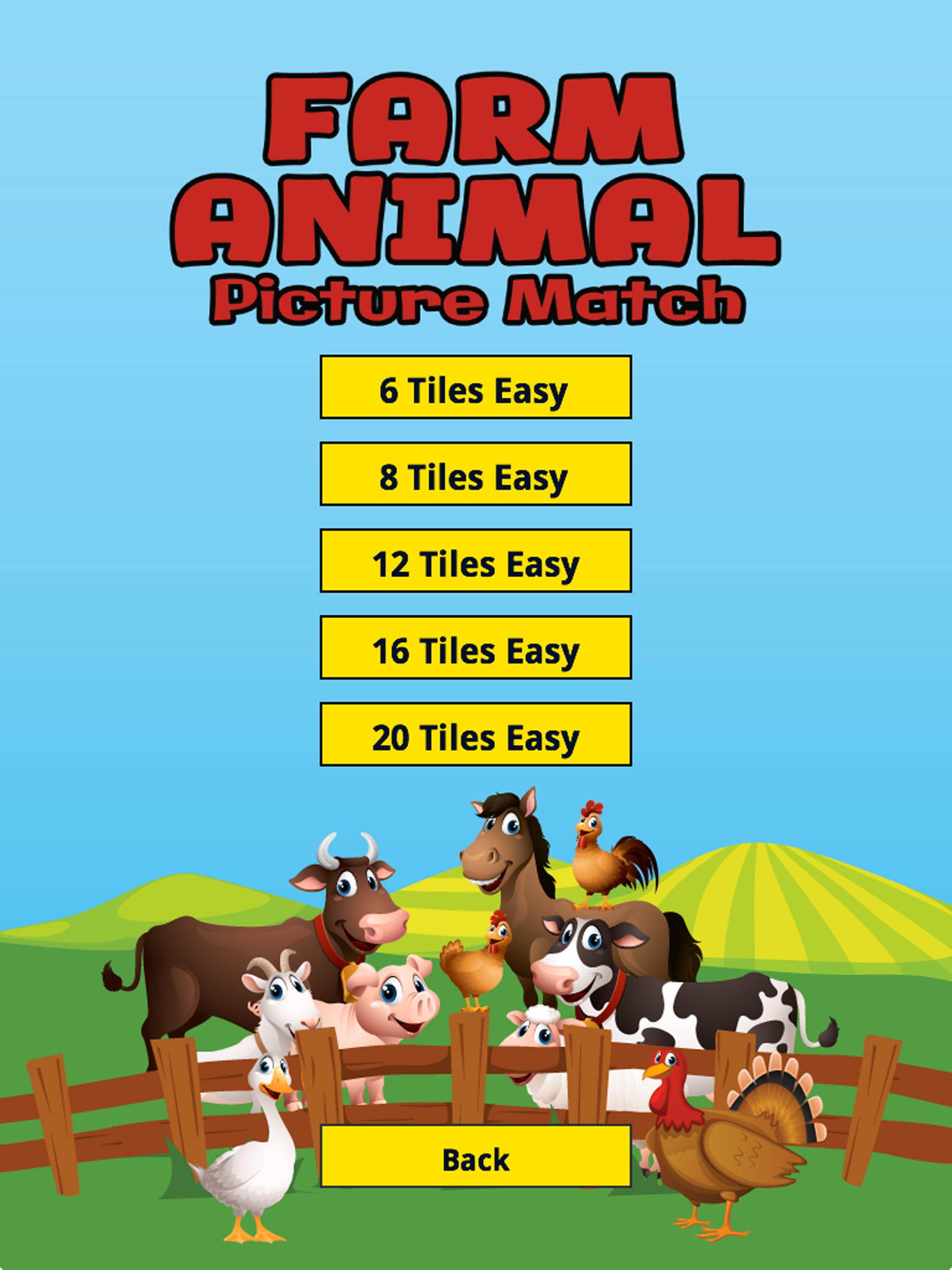 Farm Animal Picture Match screenshot 8