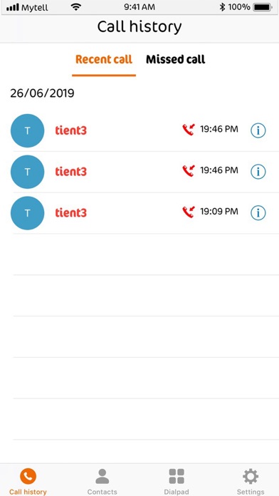 MyCall - Mytel screenshot 2