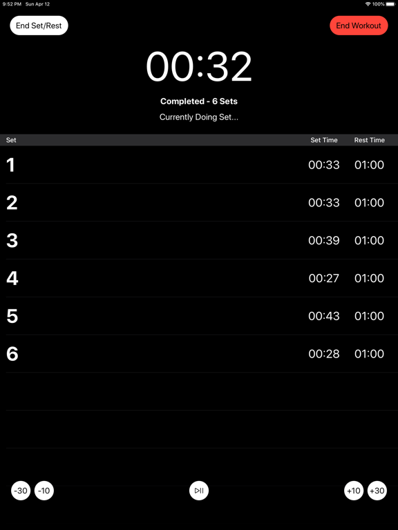 Screenshot #5 pour Gym Timer - Track Rests & Sets