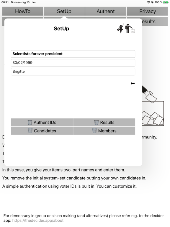Screenshot #5 pour EasyVoting-2 for groups