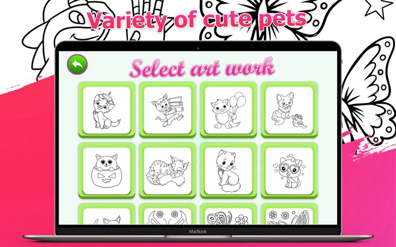 Screenshot #2 pour Cute Animal Coloring for Kids