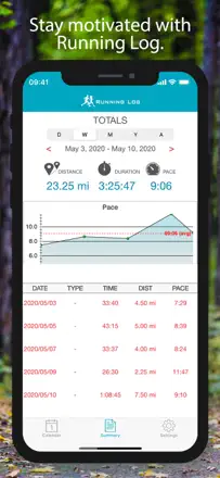 Running Log Lite : capture d’écran 1 sur 4