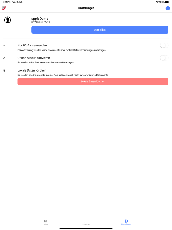 hmd.mykanzlei iPad screenshot