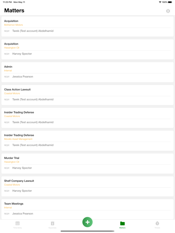 LeanLaw - Legal Billing Tool iPad screenshot 6 - Business app