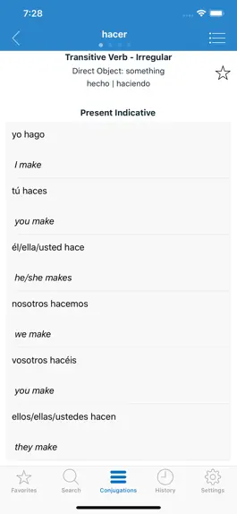 Game screenshot English Spanish Verbs mod apk