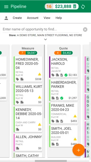 RFMS CRM screenshot 1